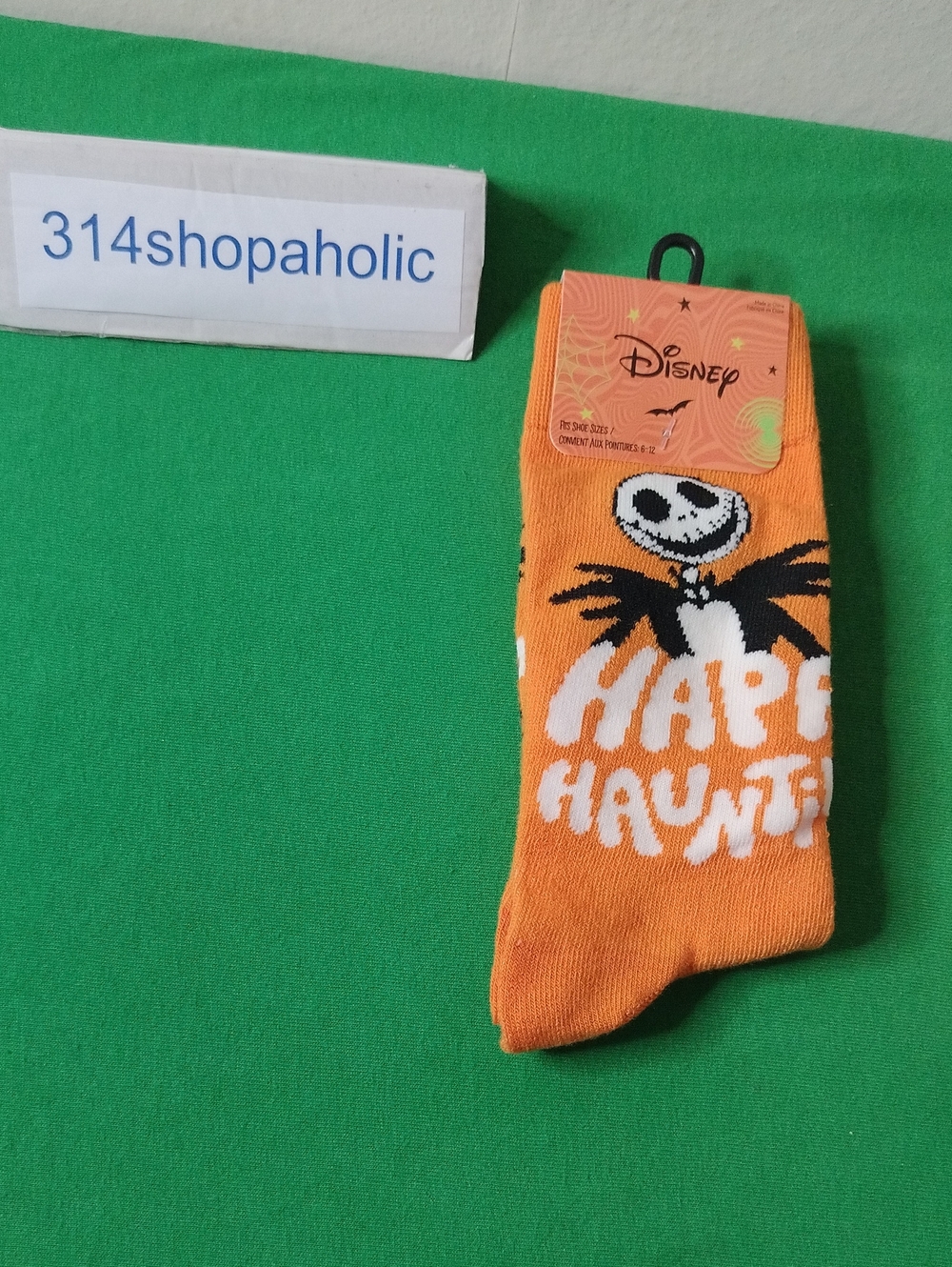 Disney Jack Skellington 'Happy Haunting' Halloween Socks